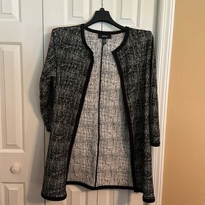 Alfani Black & White Duster Jacket. Size Large.